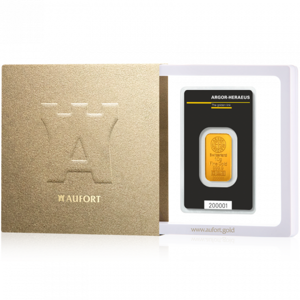 10 Gramm Goldbarren in einer Geschenkbox